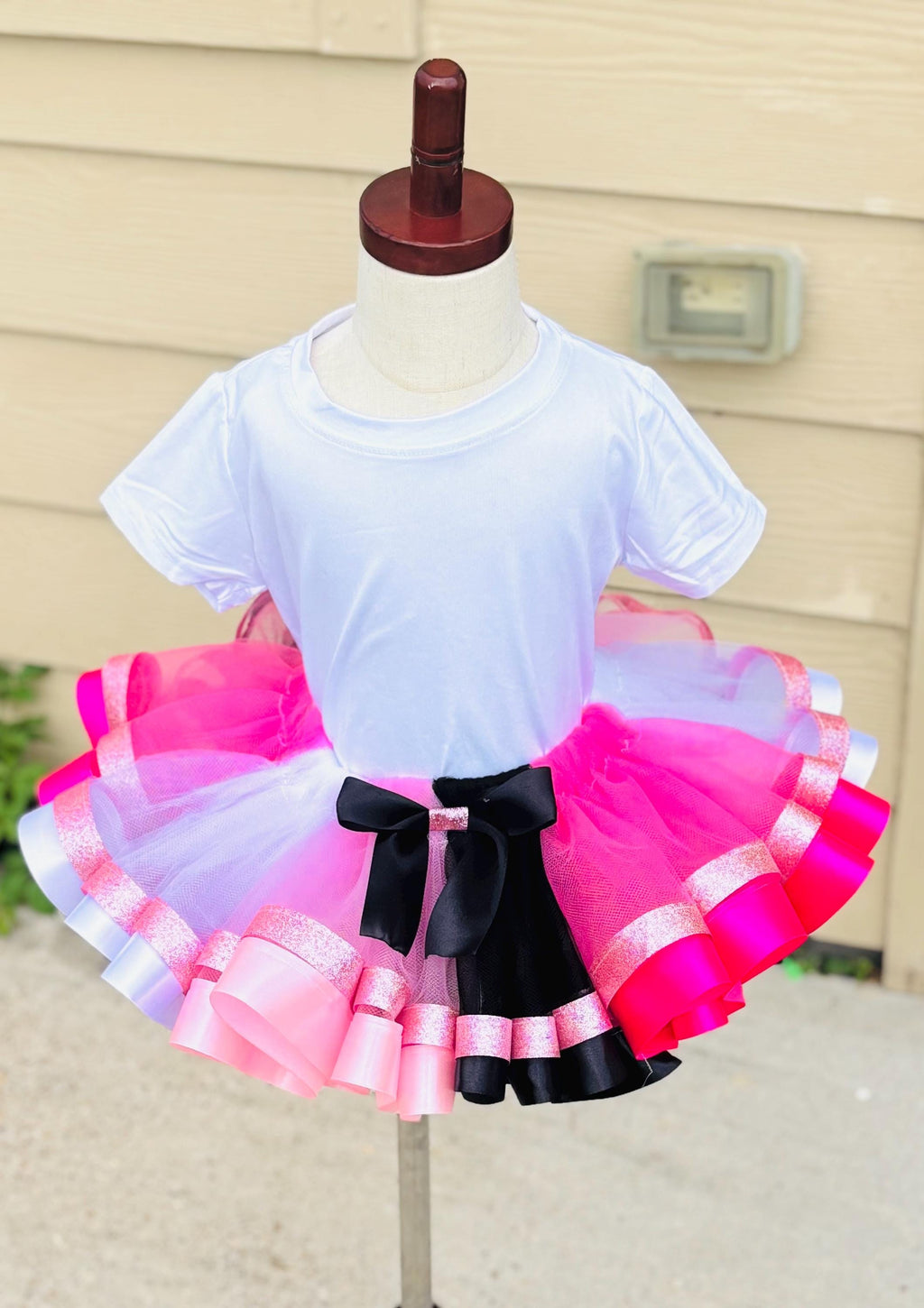 Pink Black And White Tutu