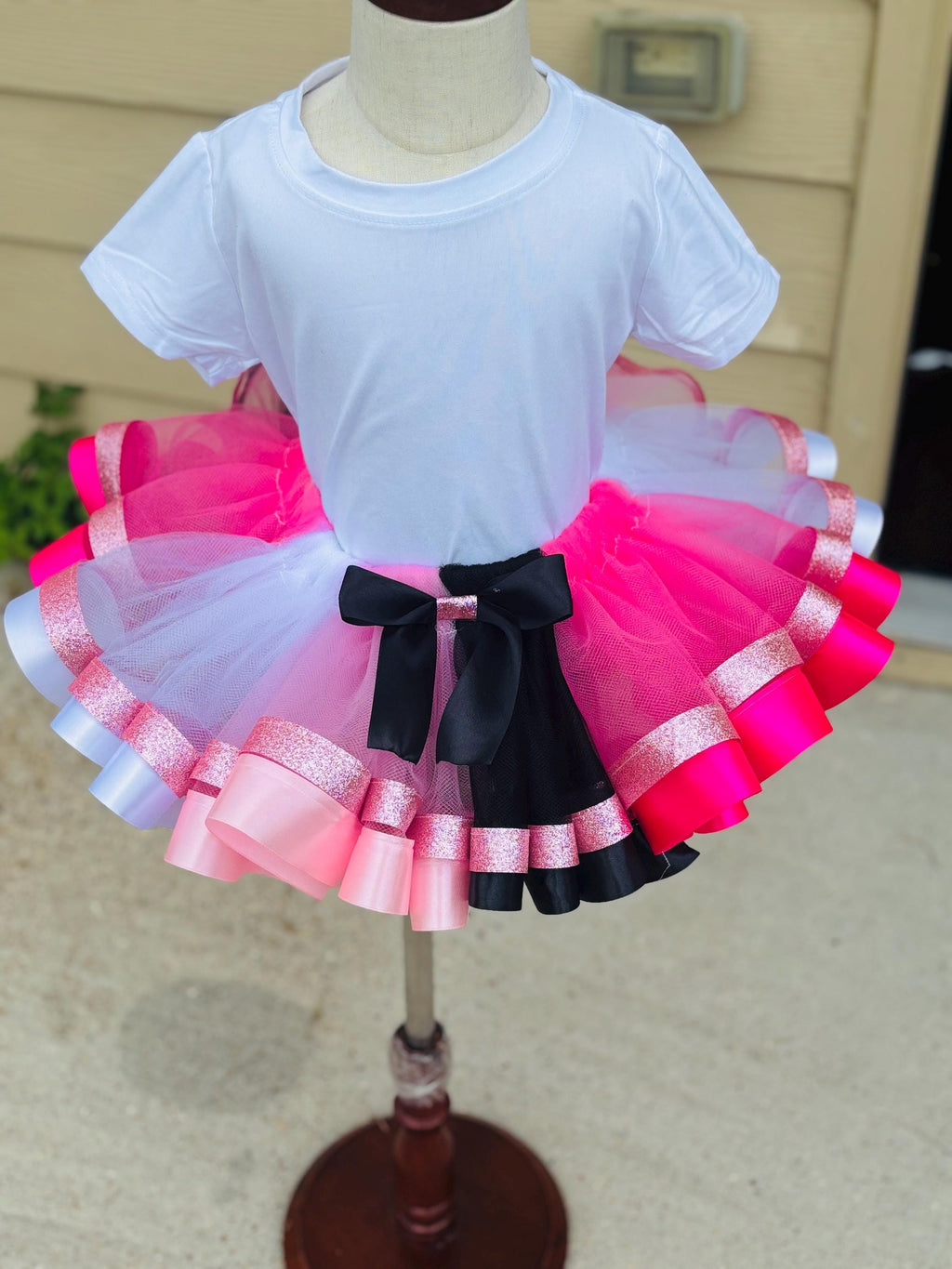 Pink Black And White Tutu