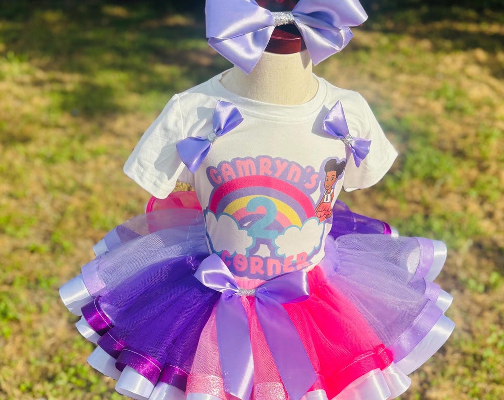 Little Girls Multicolored Tutu Set